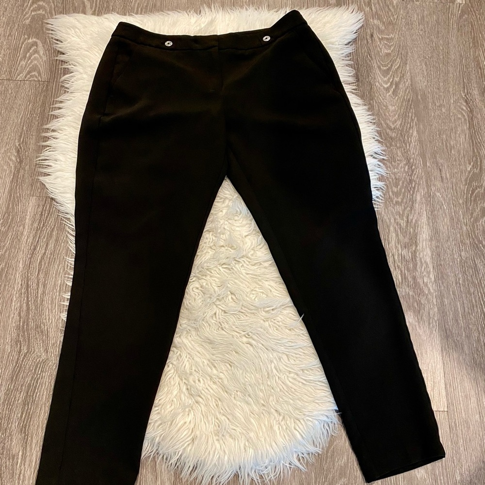WHBM Taper Ankle Pants Size 6R in Black - Picture 7 of 12